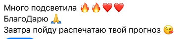 Отзыв клиента, скриншот переписки